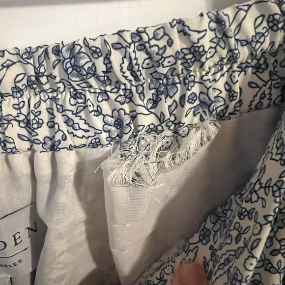 Hayden Blue and White Floral Maxi Skirt - Picture 7 of 9